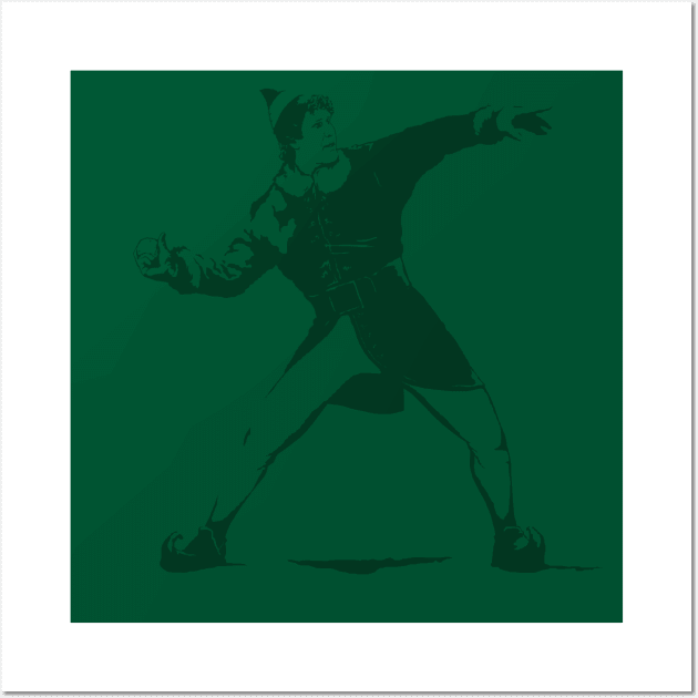 Snowball Thower (green) Wall Art by RangerRob